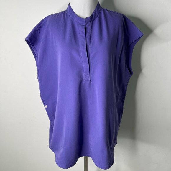 FIGS #WXXSW1003 Women's Purple Rafaela Oversized Medical Uniform Jacket Size XL - Picture 1 of 12
